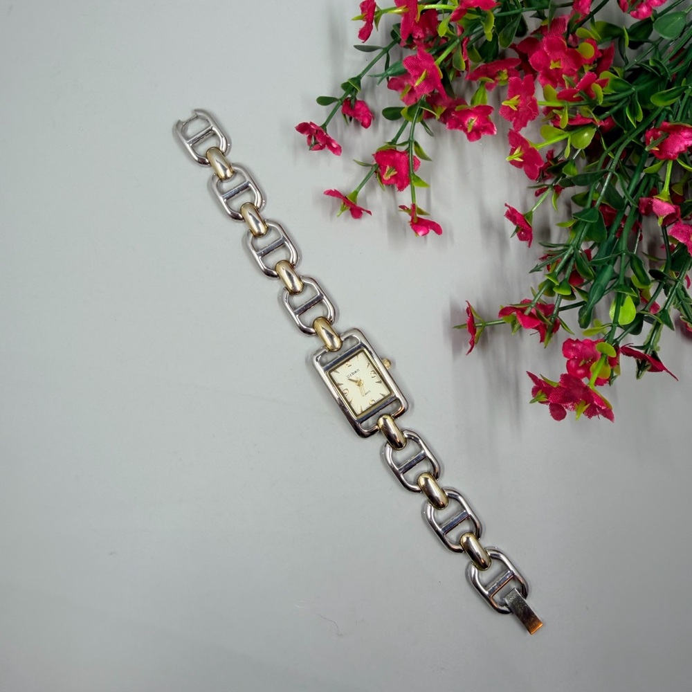 Urban Signed Vintage Silver and Gold Chain Link Watch